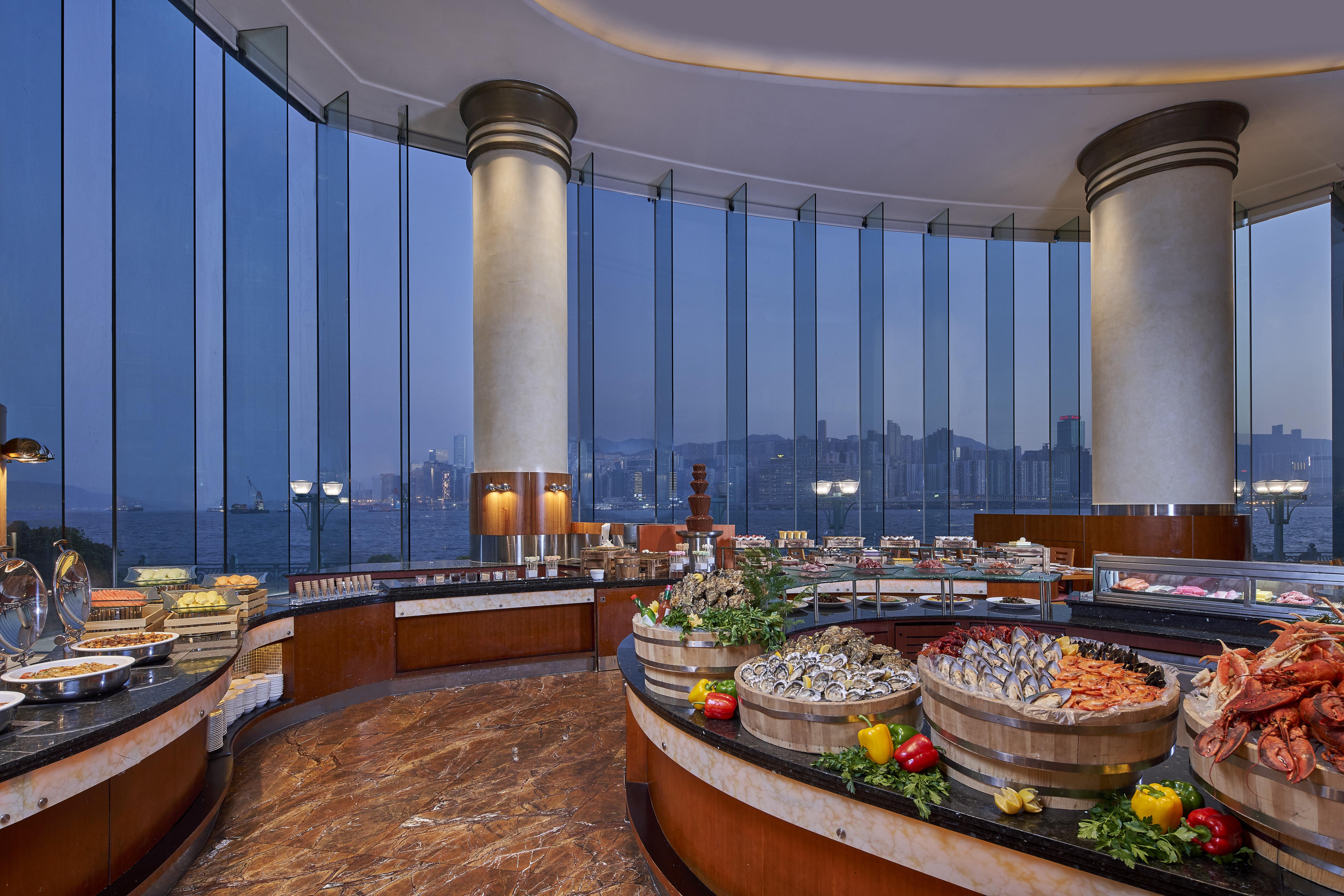 Harbour Grand Kowloon Hong Kong Exterior foto The Club Lounge at the Westin Shanghai